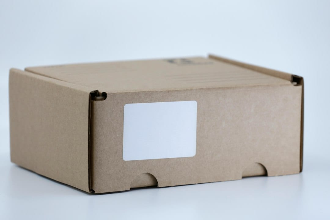 Plain unmarked discreet packaging box